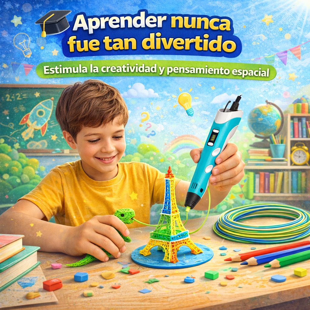 🧠 Aprende, diseña y crea en 3D de forma divertida - Lapiz 3D