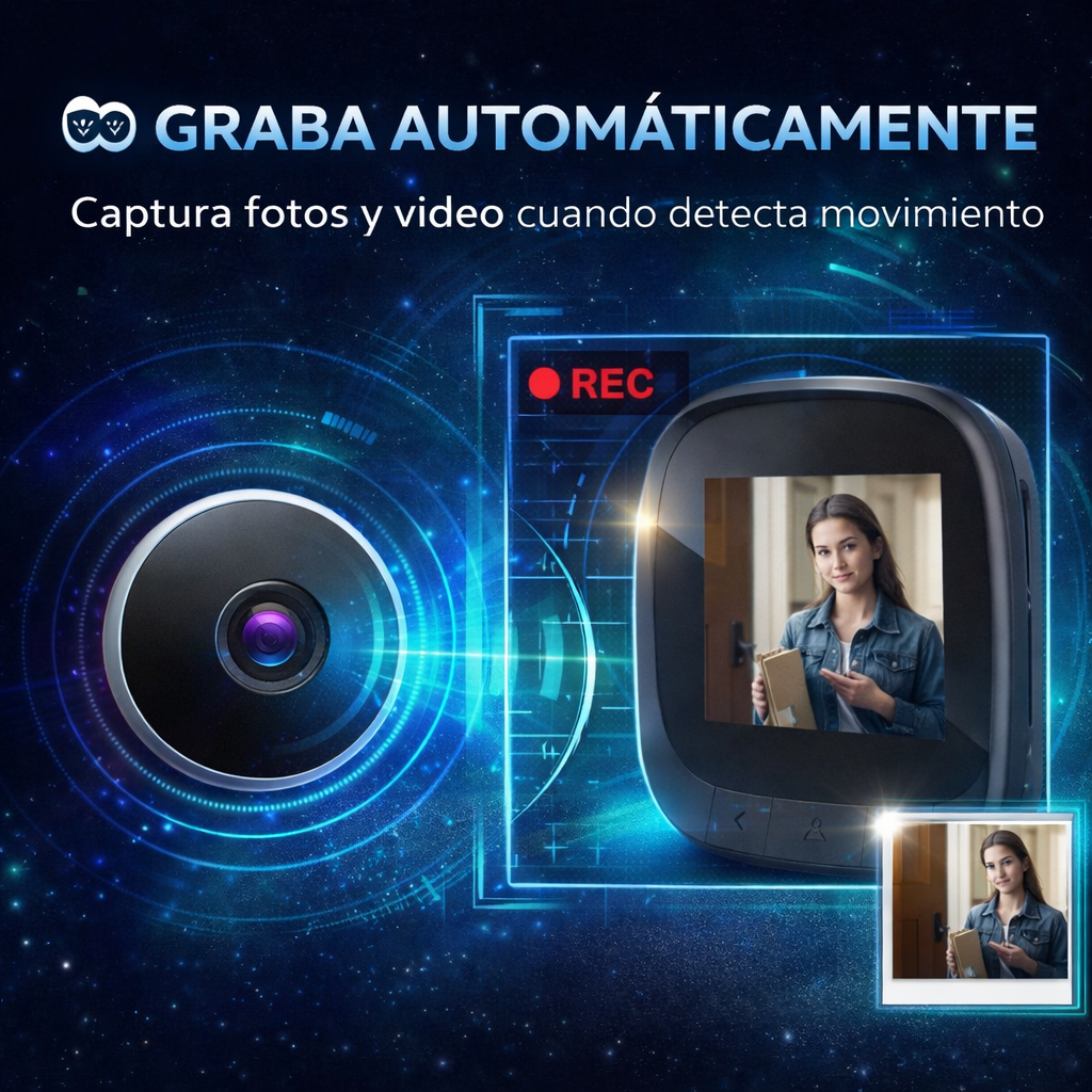 PROTEGE A TU FAMILIA CON LA CAMARA PARA PUERTA