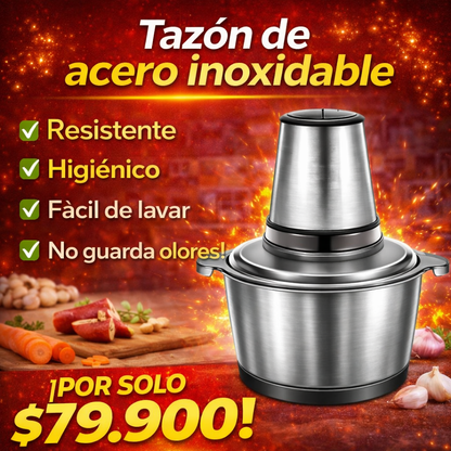 Picador procesador de alimentos multifuncional