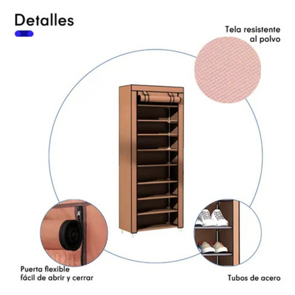 Zapatero 9 Niveles |  Organiza hasta 27 pares de zapatos y más…