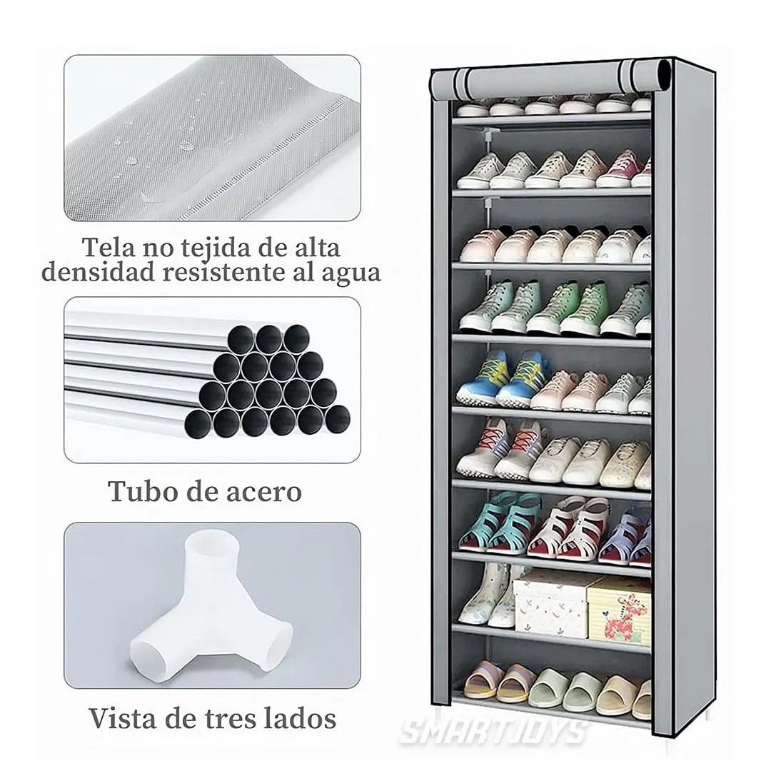 Zapatero 9 Niveles |  Organiza hasta 27 pares de zapatos y más…