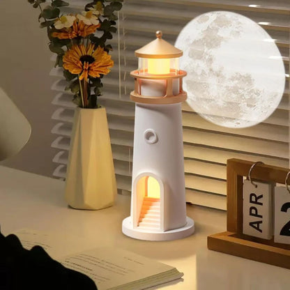 Lámpara Faro Proyector Lunar LED con Control Remoto